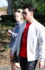 SOPHIE TURNER and Joe Jonas Out in Los Angeles 03/05/2020
