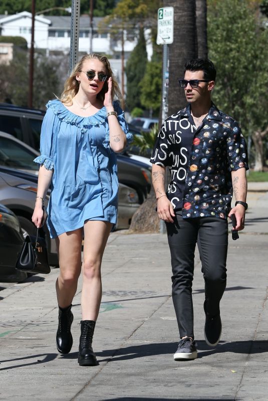 SOPHIE TURNER and Joe Jonas Out in Los Feliz 03/04/2020