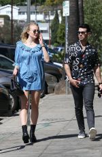 SOPHIE TURNER and Joe Jonas Out in Los Feliz 03/04/2020