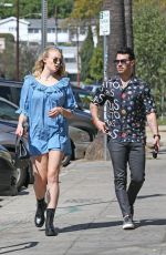 SOPHIE TURNER and Joe Jonas Out in Los Feliz 03/04/2020