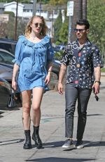 SOPHIE TURNER and Joe Jonas Out in Los Feliz 03/04/2020