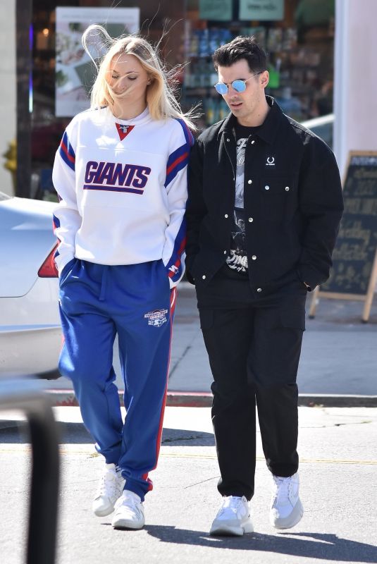 SOPHIE TURNER and Joe Jonas Out Shopping in West Hollywood 03/02/2020