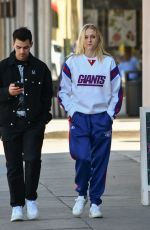 SOPHIE TURNER and Joe Jonas Out Shopping in West Hollywood 03/02/2020