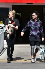 SOPHIE TURNER and Joe Jonas with Their Dog to Petco in Los Angeles 02/29/2020