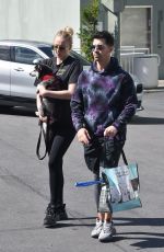 SOPHIE TURNER and Joe Jonas with Their Dog to Petco in Los Angeles 02/29/2020
