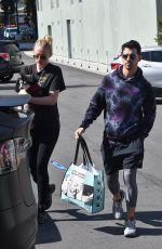 SOPHIE TURNER and Joe Jonas with Their Dog to Petco in Los Angeles 02/29/2020