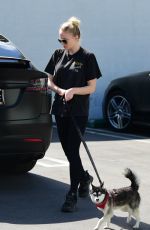 SOPHIE TURNER and Joe Jonas with Their Dog to Petco in Los Angeles 02/29/2020