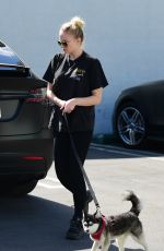 SOPHIE TURNER and Joe Jonas with Their Dog to Petco in Los Angeles 02/29/2020