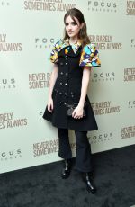 TALIA RYDER at Never Rarely Sometimes Always Premiere in New York 03/09/2020