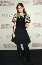 TALIA RYDER at Never Rarely Sometimes Always Premiere in New York 03/09/2020