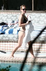 TANYA BURR in Bikini at a Pool in Miami 03/11/2020