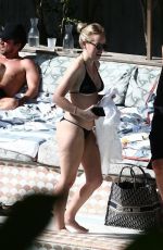 TANYA BURR in Bikini at a Pool in Miami 03/11/2020