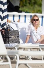 TANYA BURR in Bikini on the Beach in Miami 03/11/2020