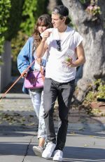 TAYLOR HILL and Daniel Fryer Out with Their Dog in Los Angeles 03/02/2020