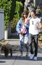 TAYLOR HILL and Daniel Fryer Out with Their Dog in Los Angeles 03/02/2020