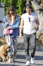 TAYLOR HILL and Daniel Fryer Out with Their Dog in Los Angeles 03/02/2020