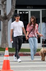 TAYLOR HILL and Daniel Fryer Out with Their Dog in West Hollywood 02/29/2020