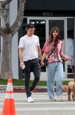 TAYLOR HILL and Daniel Fryer Out with Their Dog in West Hollywood 02/29/2020
