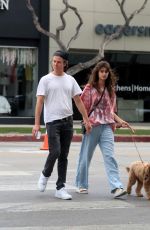 TAYLOR HILL and Daniel Fryer Out with Their Dog in West Hollywood 02/29/2020