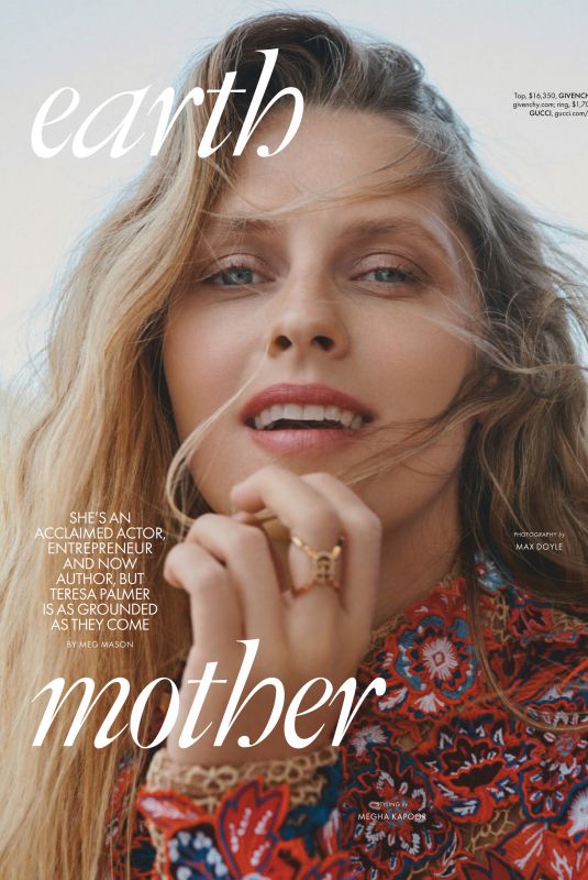 TERESA PALMER in Elle Magazine, Australia April 2020