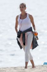 TERI HATCHER Out on the Beach in Malibu 03/07/2020