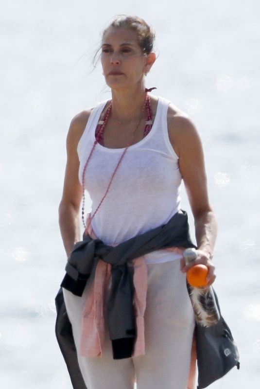 TERI HATCHER Out on the Beach in Malibu 03/07/2020
