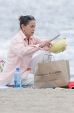 TERI HATCHER Out on the Beach in Malibu 03/07/2020