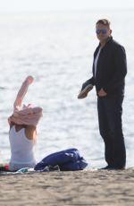 TERI HATCHER Out on the Beach in Malibu 03/07/2020