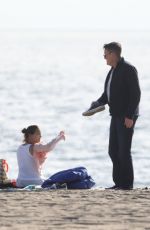 TERI HATCHER Out on the Beach in Malibu 03/07/2020