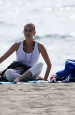 TERI HATCHER Out on the Beach in Malibu 03/07/2020