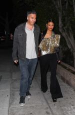 THANDIE NEWTON and Ol Parker Night Out in Beverly Hills 03/06/2020