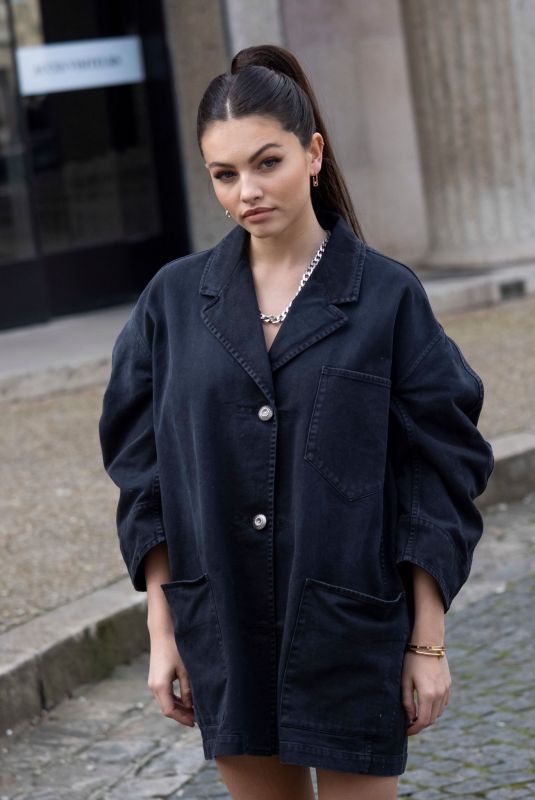 THYLANE BLONDEAU Arrives at Miu Miu Fashion Show in Paris 03/03/2020