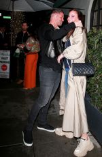 TIMEA PALACSIK and Zoltan Rathonyi at Madeo Restaurant in Beverly Hills 03/13/2020