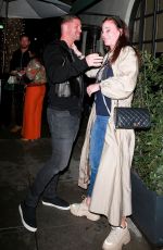 TIMEA PALACSIK and Zoltan Rathonyi at Madeo Restaurant in Beverly Hills 03/13/2020