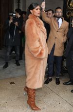 TINA KUNAKEY Arrives at Stella McCartney Fashion Show in Paris 03/02/2020