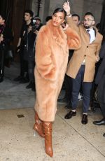 TINA KUNAKEY Arrives at Stella McCartney Fashion Show in Paris 03/02/2020
