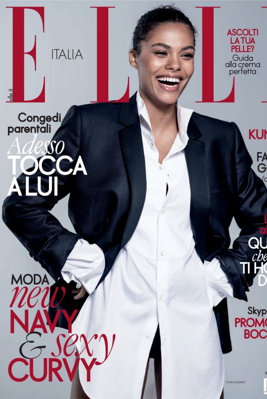 TINA KUNAKEY in Elle Magazine, Italy March 2020