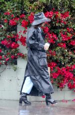 VANESSA HUDGENS Braves the Rain while Out for Coffee in Los Feliz 03/12/2020