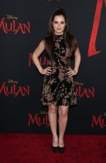 VANESSA MARANO at Mulan Premiere in Hollywood 03/09/2020