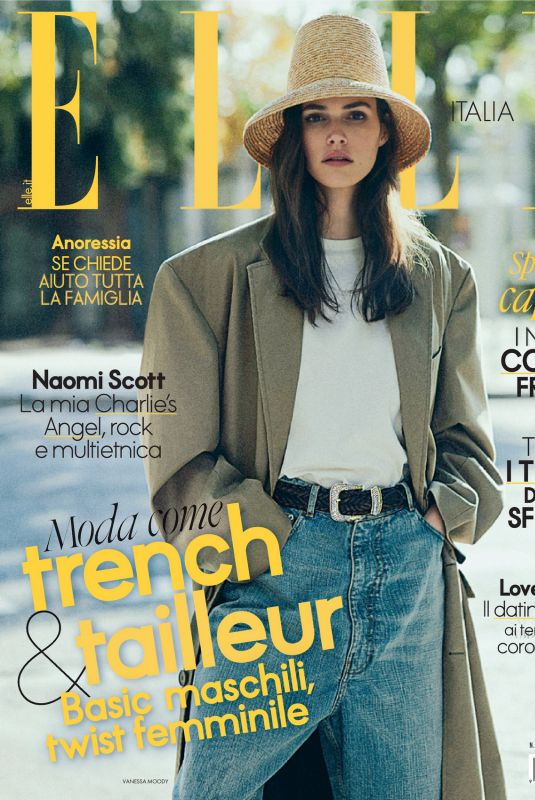 VANESSA MOODY in elle Magazine, Italy March 2020