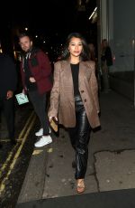 VANESSA WHITE Night Out in London 02/29/2020