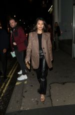 VANESSA WHITE Night Out in London 02/29/2020