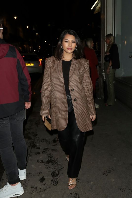 VANESSA WHITE Night Out in London 02/29/2020