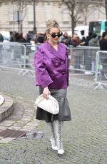 VICTORIA PEDRETTI Arrives at Miu Miu Fashion Show in Paris 03/03/2020