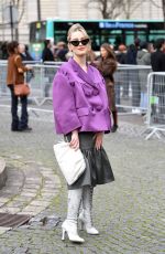 VICTORIA PEDRETTI Arrives at Miu Miu Fashion Show in Paris 03/03/2020