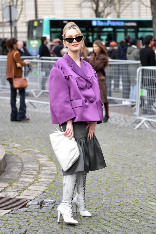 VICTORIA PEDRETTI at Miu Miu Fashion Show in Paris 03/03/2020