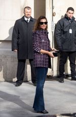 VIRGINIE LEDOYEN Arrives at Chanel Show at Paris Fashion Week 03/03/2020
