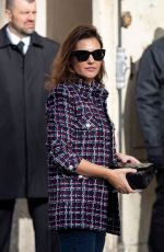 VIRGINIE LEDOYEN Arrives at Chanel Show at Paris Fashion Week 03/03/2020