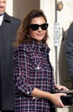 VIRGINIE LEDOYEN Arrives at Chanel Show at Paris Fashion Week 03/03/2020
