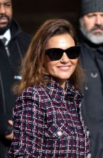 VIRGINIE LEDOYEN Arrives at Chanel Show at Paris Fashion Week 03/03/2020